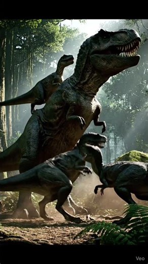 T-Rex vs Velociraptors: Jurassic War 🦖🔥