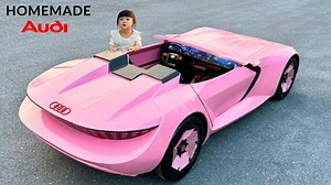 This Wooden Audi Built by a Dad for His Daughter Will Leave You Speechless #woodworking #homemade | ND - Woodworking Art