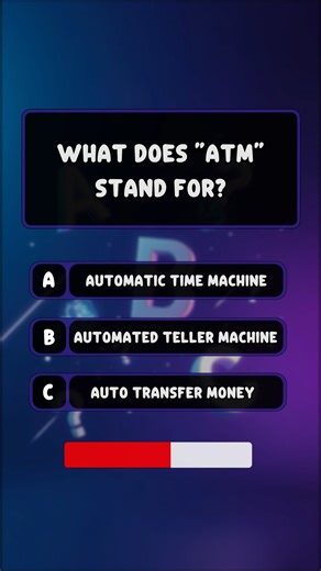 What does ATM stand for?💰🧐 #quiz #abbreviations #generalknowledge #quizvibe | Quiz Vibe