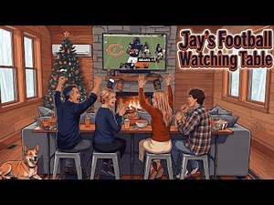 Jay's BIGGEST Project EVER--Episode 33–JAY'S DIY/CUSTOM FOOTBALL WATCHING TABLE/BAR!