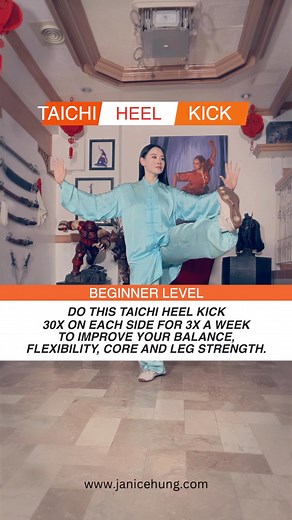 🎥 Dive into this Beginner Tutorial and Discover the Art of Taichi Heel Kick! 🌟👉 Are you ready to embark on a journey of self-discovery and physical mastery? Take a deep breath and join us as we explore the world of Taichi and its incredible heel kick technique. 🌙✨🥋 Taichi, is a Chinese martial art, it is more than just graceful movements—it's a way of life that harmonizes mind, body, and spirit. The heel kick, a fundamental technique in Taichi, embodies strength, balance, and inner tranquil