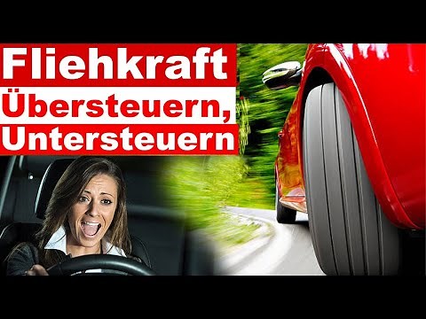 Theory test technology-driving physics - 3 important terms - centrifugal force - oversteer - unde...