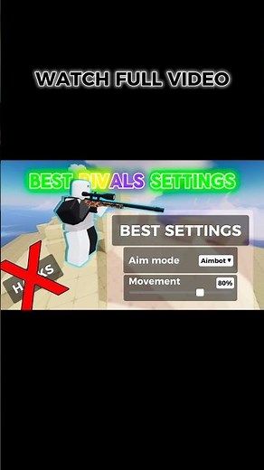 Best crosshair settings | Roblox Rivals
