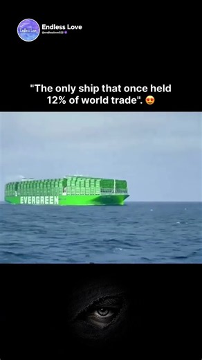 "The only ship that once held 12% of world trade". 😍