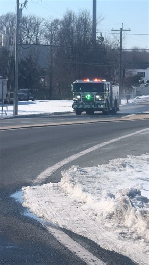 Firefighters Responding to Structure Fire