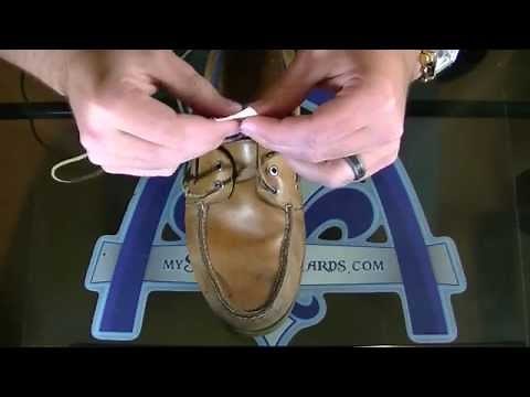HOW TO : The EASIEST Way to Lace a Sperry (or any boat shoe) - No Hooks or Gadgets
