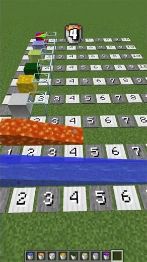 Which Fluid Best vs Higher Block Number #shorts #minecraft #meme