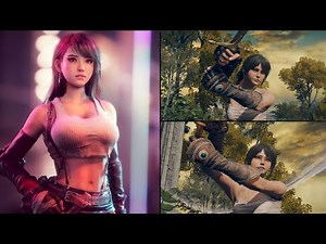 Elden Ring female character creation - Tifa Lockhart inspired