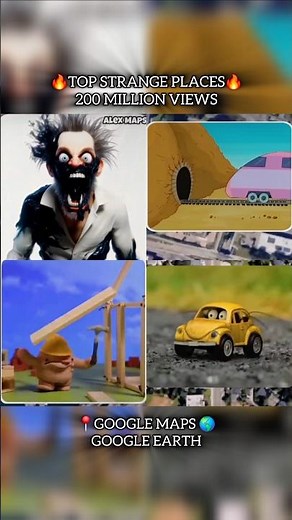 🔥TOP STRANGE PLACES🔥 200 MILLION VIEWS | GOOGLE MAPS AND GOOGLE EARTH 🌎