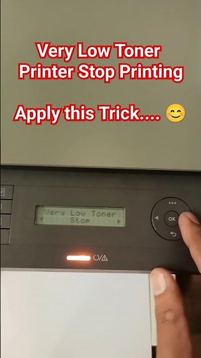 How to Quickly Reset Low Toner Error on HP LaserJet MFP | Fix Printer Stop: Proven Trick! #shorts