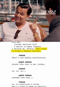 Wolf of Wall Street: Script vs. Acting