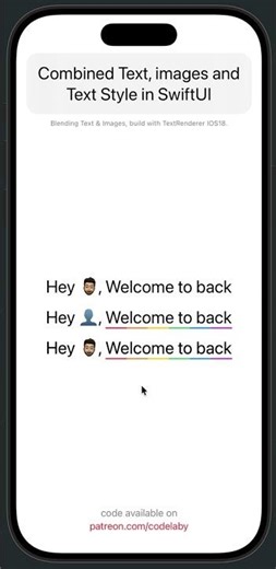 Combined Text, images and Text Style in SwiftUI (TextRenderer)