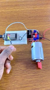 DC Motor Speed control with ESP32 using Capacitive Touch Sensor #electronics #engineering #esp32 #engineer #touchsensor #dcmotor | Upload Ideas with Itamar