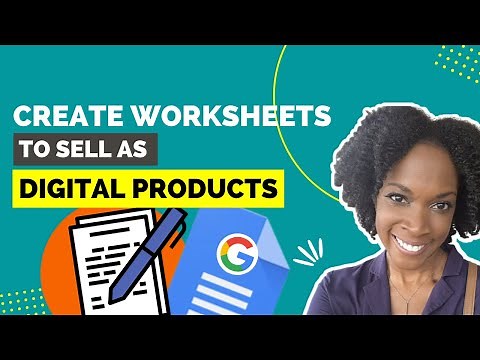 Create Worksheets To Sell Online Using Google Docs