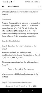 07:12 Your Question Ohm's Law, Series and Parallel Circuits, P... | Filo