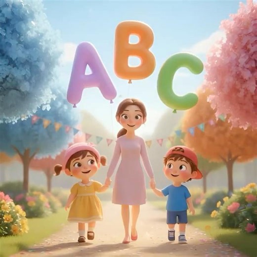 ABC Parade March 🎉 Fun Alphabet Song with Cherry Family | Learn ABCs for Kids