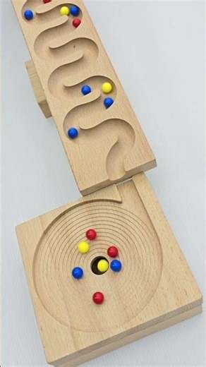 Reverse Marble Run Trick | Oddly Satisfying Impossible Marbles