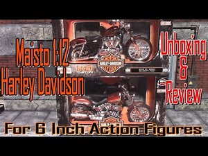 Harley Davidson Maisto 1:12 Scale Motorcycles For 6 Inch Scale Action Figures Review