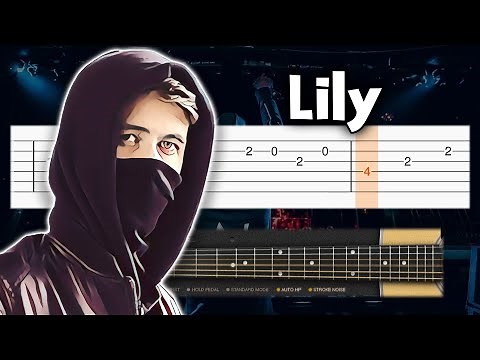 Alan Walker - Lily - Guitar tutorial (TAB)