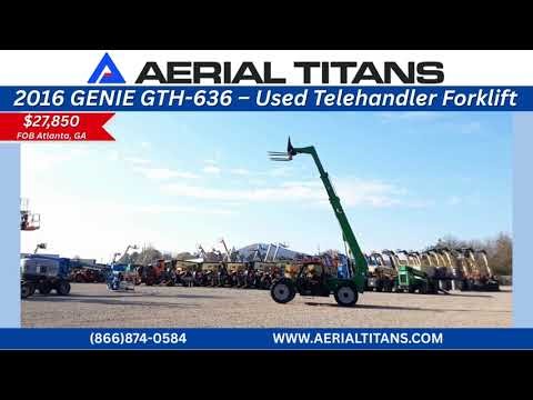 FOR SALE: 2016 GENIE GTH-636 Telehandler Forklift | 6,000lb Capacity | $44,850