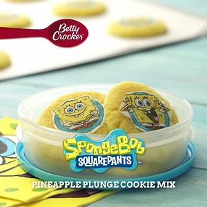 648K views · 3.2K reactions | SpongeBob SquarePants fans will love these quick-fix Pineapple Plunge sugar cookies! | Betty Crocker | Facebook