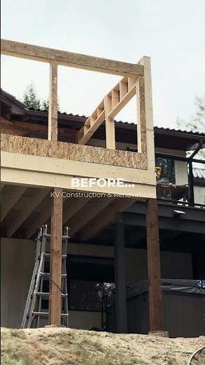 How we turned a plain deck into a high-end sunroom #construction #beforeandafter #homeimprovement