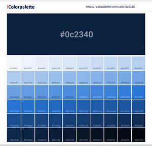 #0c2340 - Deep Sea Mystery | Pantone PANTONE 289 C