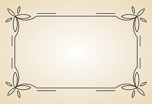 Decorative frame. Vintage calligraphic antique border. Ornate...