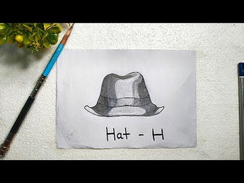 How to draw a Hat 🎩 for beginners, pencil sketch | easy drawing |