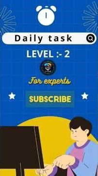 Week :- 8 (Day - 2) Daily Tasks …! #shorts