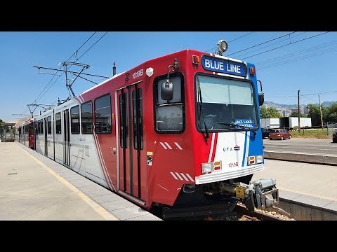 [4K] – Full Ride – Salt Lake City's UTA TRAX Blue Line – Southbound – Salt Lake Central – Draper