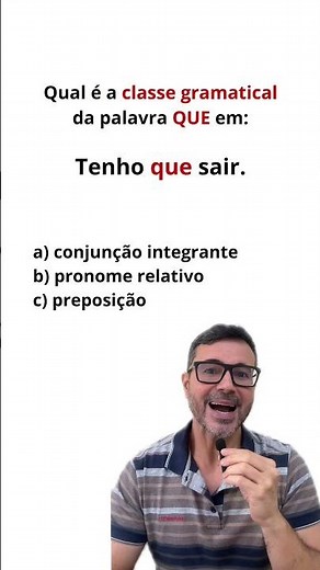 Functions of QUÊ: Preposition #Portuguese #grammar #enem #PortugueseTips #PortugueseForExams