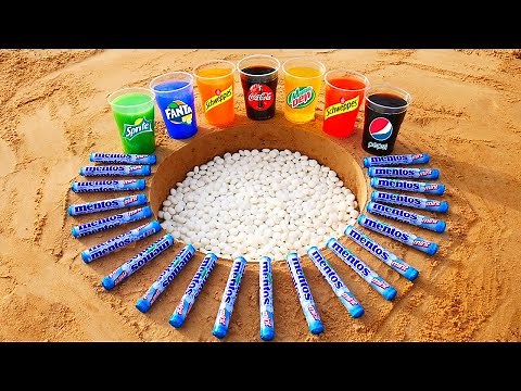 Mentos vs Coca Cola, Different Schweppes, Sprite, Mtn Dew, Fanta and Pepsi Underground!