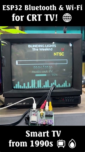 ESP32 Composite Video #retrotech #sparkworks #compositevideo #tech #retro #crttv #diyelectronics