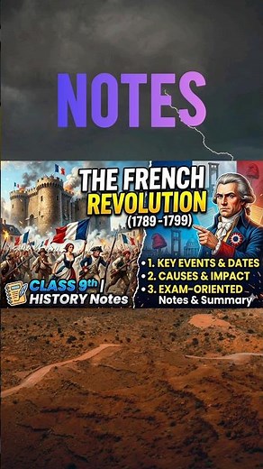The France Revolution Class 9th Notes | Class 9 History Chapter 1