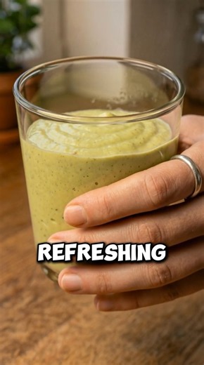 The Secret Behind This Creamy Green Drink #healthtips #easynutrition #facts #food #healthyfood