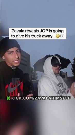 Zavala reveals JOP is going to give his truck away…😳👀 #jop #zavalahimself #fyp