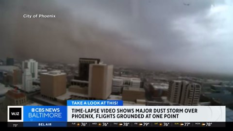 Time-lapse shows major dust storm over Phoenix, Arizona