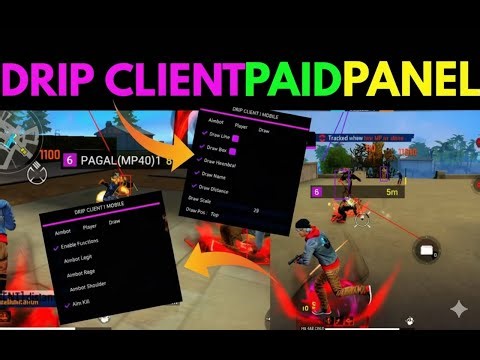 Drip Client Mod Menu Live Free Fire | INFINITY MODS|