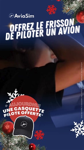 🎁 Offrez une expérience unique pour Noël : prendre les commandes d’un avion dans notre simulateur ultra-réaliste. Un cadeau original qui émerveillera petits et grands ! ✈️✨ | AviaSim - Simulateurs de vol