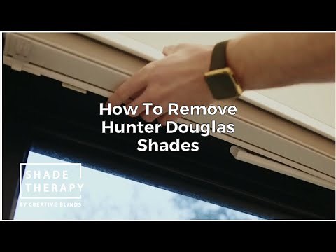 How To Remove Hunter Douglas Shades #ShadeTherapy by #CreativeBlinds