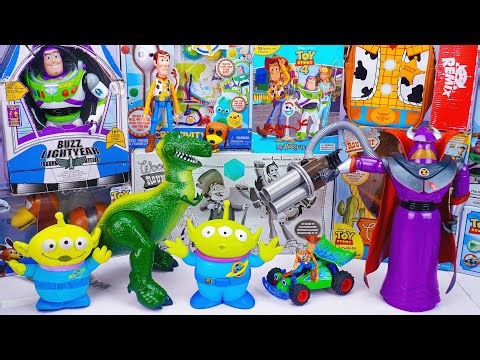 Unboxing Disney Pixar Toy Story toy collection ASMR | Zurg Action Figure & Aliens & Rex
