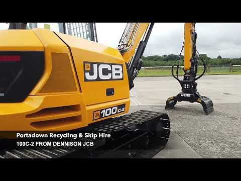 JCB 100C-2 with Grab From Dennison JCB