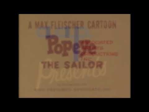 Popeye With Poopdeck Pappy (1940) Colorized Intro Recreation
