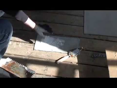 How To: Preparing wood floor for Tile
