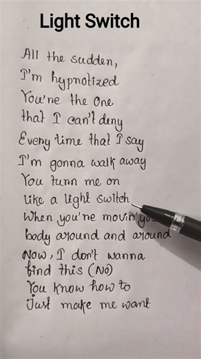 Charlie Puth Light switch lyrics #song#charlieputh #shorts