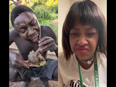 An African Tribe eating Monkey Meat! #monkey #tribal #weirdfoods #hashtagshorts