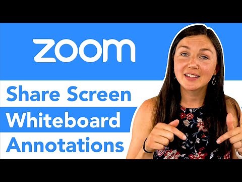 Zoom: How to Share Screen and Annotate Whiteboard