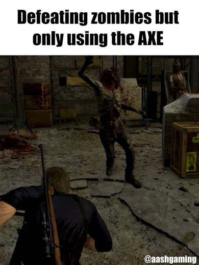 Defeating zombies but only using the AXE | Resident Evil Requiem Gameplay #gaming #re9