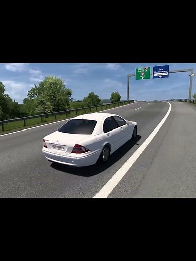 Mercedes Benz S-500 W220 | ETS2 | Realistic Car Driving | Euro Truck Simulator 2 | Car Mod, PC